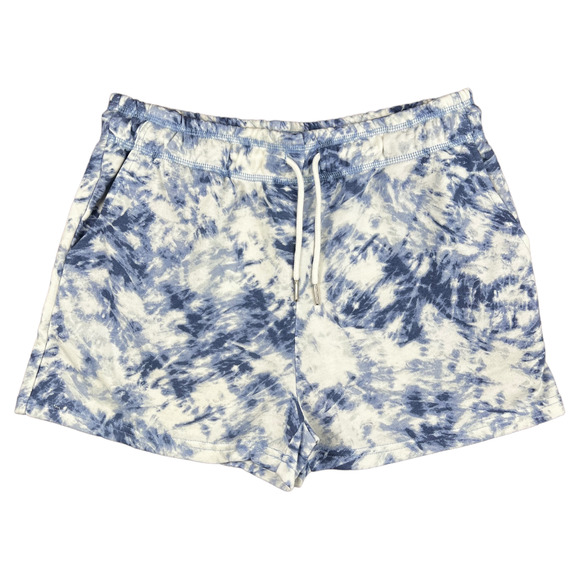 NWT H Halston Studio Blue Tie Dye Shorts Size Small - Picture 1 of 6